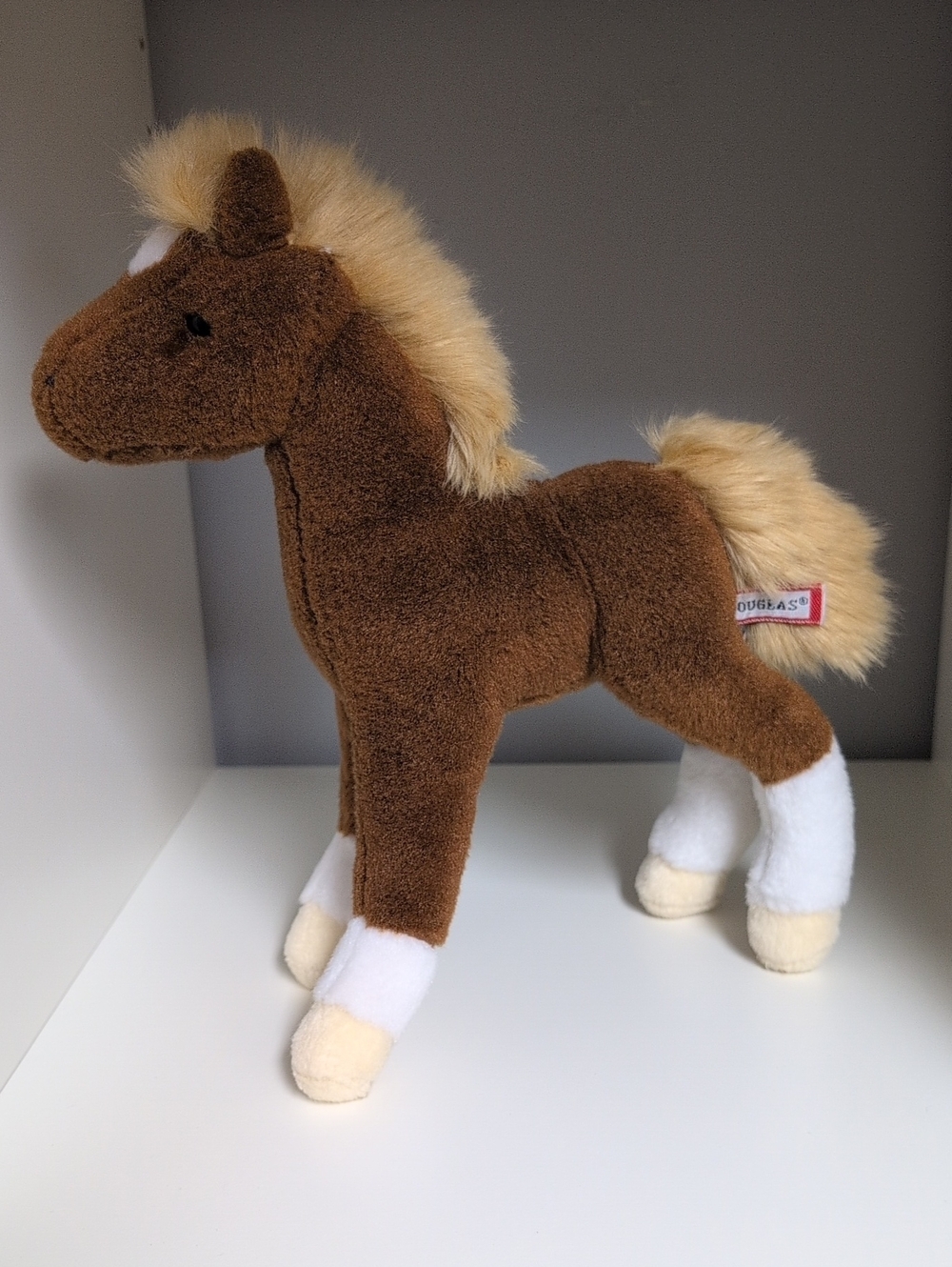 💜2/$20💜 Douglas Horse Plush Brown And White Pony Collectible 11" Plush